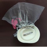 Voaleta pentru decor par cu clema de prindere VTL007CC - Crem